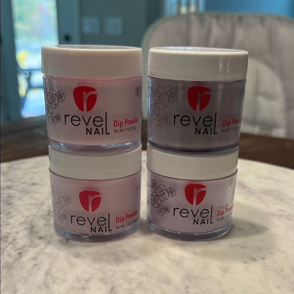 Revel Nail Dip Powder Set - Pink and Purple